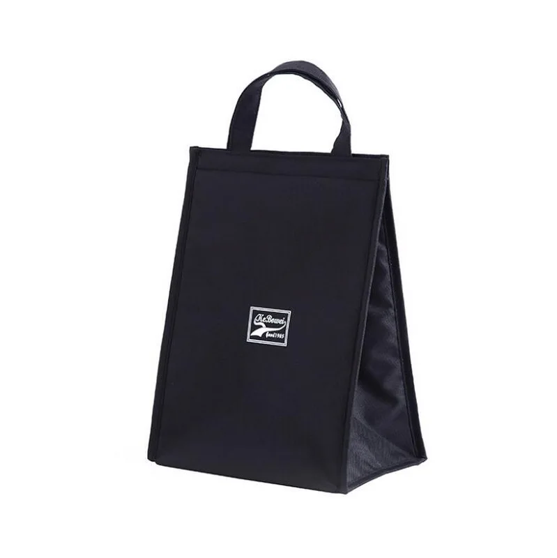 Водонепроницаемый Гладкий минималистичный изолированный Ланч-бокс, сумка для холодного ланча, сумка из ткани Оксфорд, Портативный Ланч-бокс из алюминиевой фольги - Цвет: big