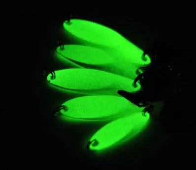  Luminous Fishing Lures artificial bait lure metal lure treble hook Baits 7g 10g 14g jig wobbler lure fishing tackle 