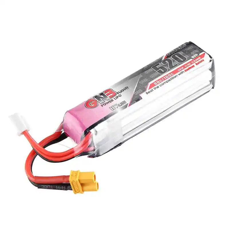 Gaoneng 11,4 V 520 мА/ч, 80C 3 S HV 4,34 V Lipo Батарея XT30 штепсельная Вилка для скоростного радиоуправляемого дрона