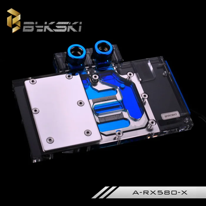 Bykski A RX580 X GPU Блок Водяного Охлаждения для справки дизайн RX580|water cooling block|cooling blockgpu