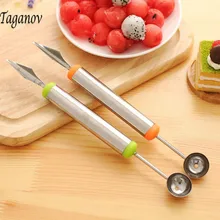 Creative Ice Cream Dig Ball Scoop Spoon Baller DIY Assorted Cold Dishes Tool Watermelon Melon Fruit Carving Knife Cutter Gadgets