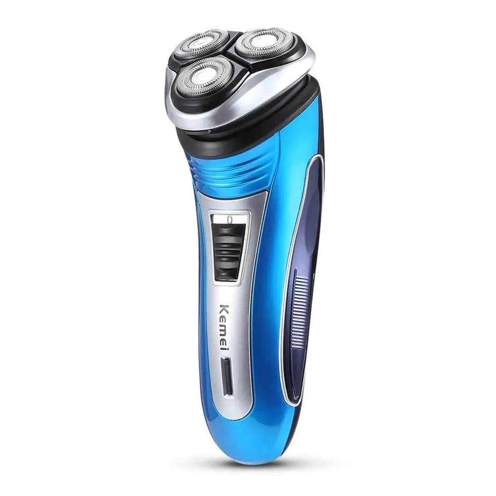 

Kemei KM-2801 Men Rechargeable Electric Shaver Triple Floating Blade Heads Razor