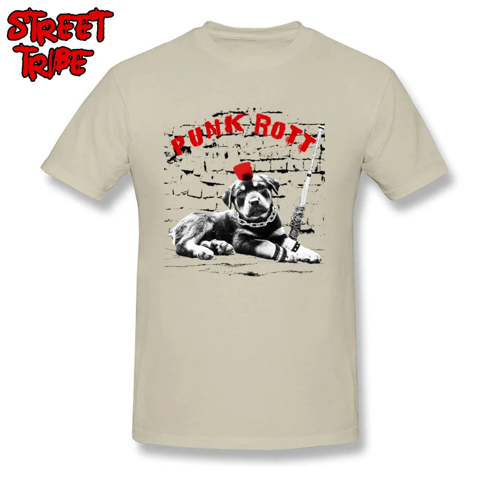 Punk_Rott LGHT0818YY O-Neck Tshirts Summer/Autumn Tops T Shirt Short Sleeve New Coming Pure Cotton Unique Tshirts cosie Men Punk_Rott LGHT0818YY beige
