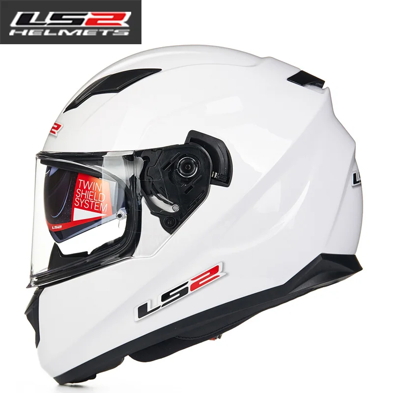 LS2 FF328 поток полный лицо moto rcycle шлем Capacete LS2 с двойными линзами LS2 Casco moto capacete de moto cicleta DOT Approved - Цвет: 14