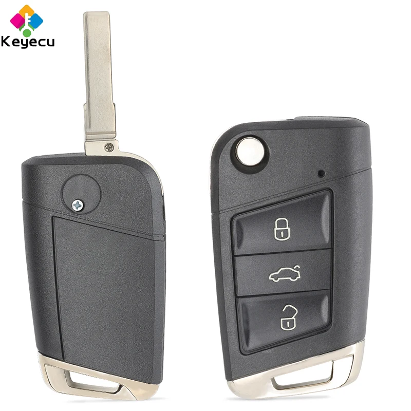 KEYECU дистанционный ключ с 3 Btns 434 МГц ID48 чип-FOB для Volkswagen MQB Golf VII MK7 Skoda Octavia A7 2017 5G0959753BC