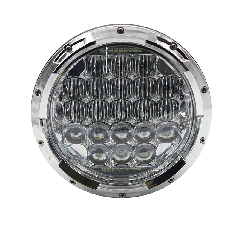 7 Headlight 5D 126W Round Motorcycle High Low Beam Projector LED DRL Headlamp For Harley Jeep