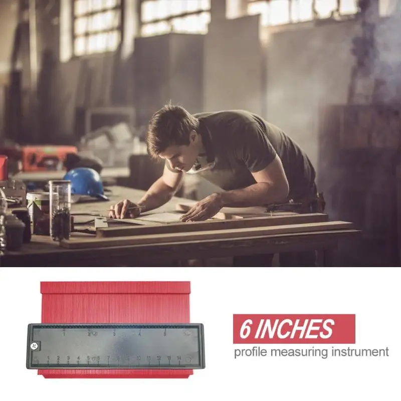 

5/6/10" Width Profile Contour Duplication Plastic Gauge Duplicator Standard Wood Marking Tool Tiling Laminate Tiles General Tool