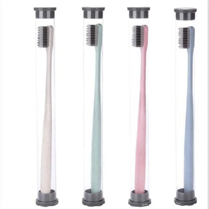 

Eco-Friendly Children Toothbrush Bamboo carbon Soft Hair Baby Infant Dental Care Teeth Brush Cleaning Baby Training Toothbrush