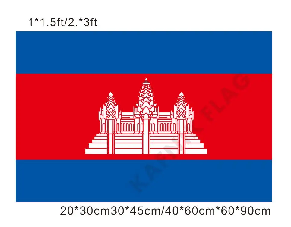 Бесплатная доставка 20*30 см/30*45 см/40*60 см/60*90 см маленькие флаги Камбоджа