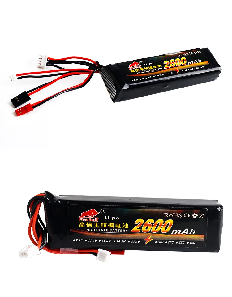 1 шт. 11,1 V 2600mAh 8C 3S Li-Poly RC батарея для Walkera DEVO 7 DEVO 10 DEVO12E F12E WFLY9 RadioLink AT9 AT10 передатчик