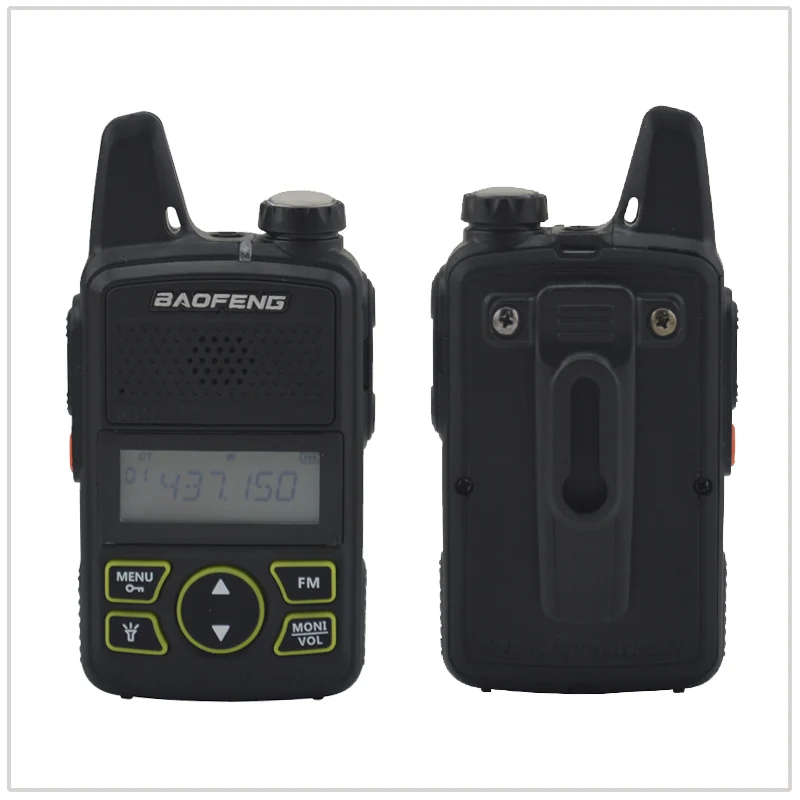 2 шт. x baofeng Радио BF-T1 UHF 400-470 МГц 1 Вт 20CH маленькая портативная мини-рация с наушником+ 1 шт. Кабель для программирования