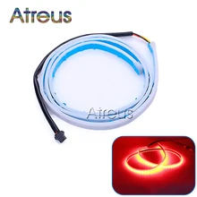 Atreus, 1 комплект, Автомобильный светодиодный задний багажник, задние фонари, динамический стример, тормозной сигнал поворота, предупреждающие огни, полоски для универсального стайлинга автомобилей