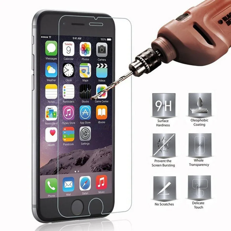 Закаленное стекло 9H 2. 5D для iPhone X 8 7 6S 6 Plus 5 5S SE 10 защитная пленка из закаленного