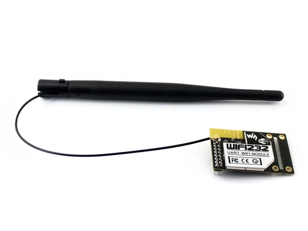 

UART WiFi Module, industrial high performance, with shield case, external antenna
