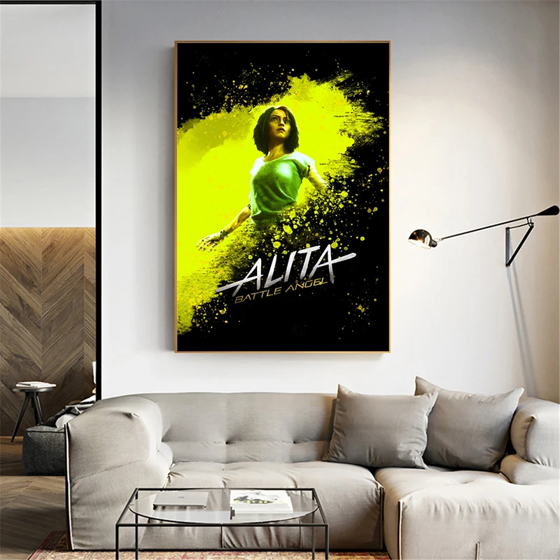 Alita Battle Angel Movie HD Wall Art Холст постер и печать холст Картина маслом Декоративная