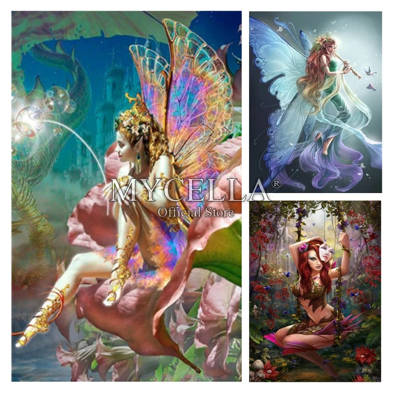 

5D Diy Diamond Painting Angel of character Diamond Embroidery cross stitch Full square Diamond Mosaic picture Home Decoration