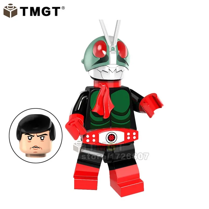 

Kamen Rider Gizmo juguetes Single Stich Angie Dobby stay puft ET monster Voltes v WM6069 Robot building blocks toys for children