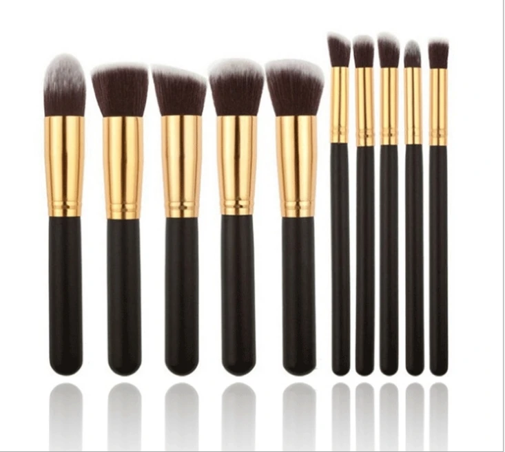 10 pcs professional makeup brush Set tools Powder Foundation Eyeshadow Lip Eyeliner Blush Marble Make Up Brushes Kit | Красота и