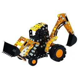 314 шт. экскаватор-погрузчик GT Интеллектуальный Construction Set 3D Металл Модель Строительство Наборы детские игрушки хобби подарок для детей
