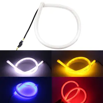 

Dragonpad 2pcs/Set 60CM Car Flexible LED Single Color Strip Light DRL Day Running Light Universal Use Car Lighting Supplies