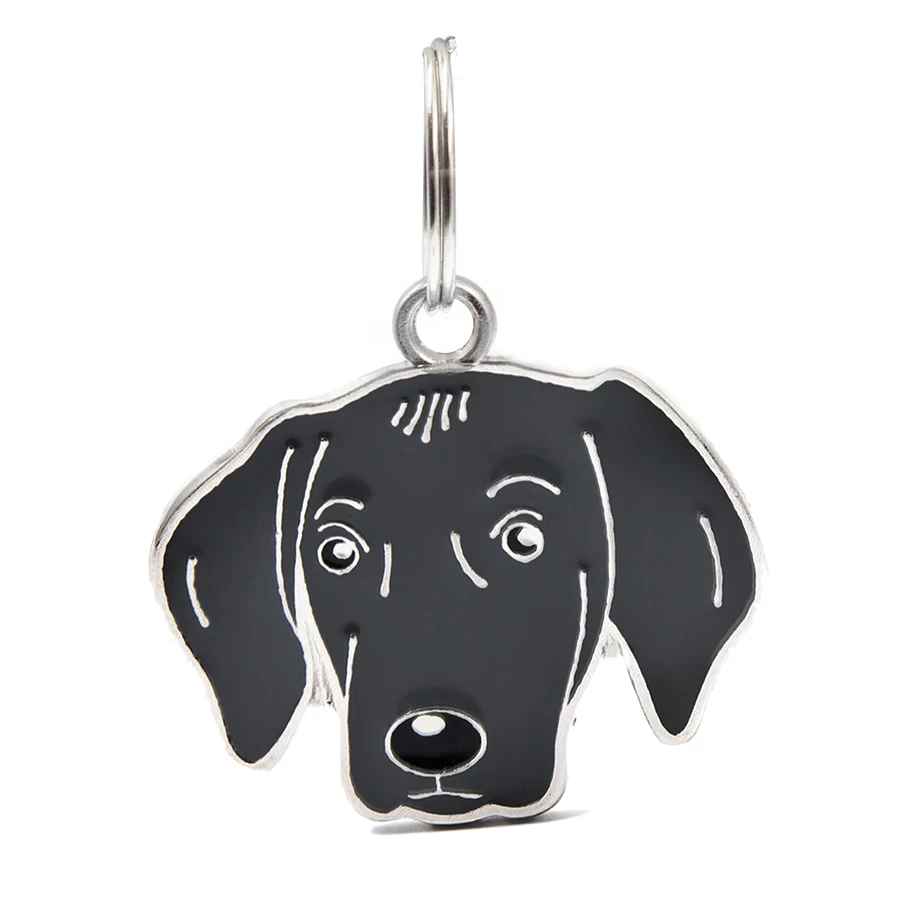 

Hot sale 1pcs Enamel WEIMARANER Dog charms with Split key ring Key Chain bag Making fit for dog pet collar key chain HC466