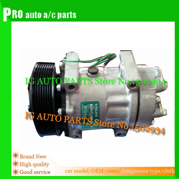 

sd7h15 ac compressor for car volvo Excavator sanden car ac compressor parts