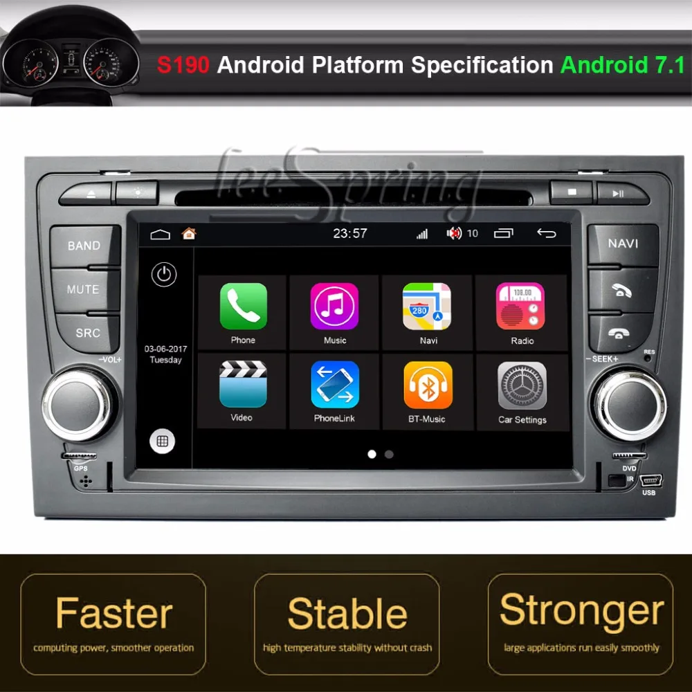 Flash Deal Android 7.1 Car DVD GPS Player for Audi A4 0