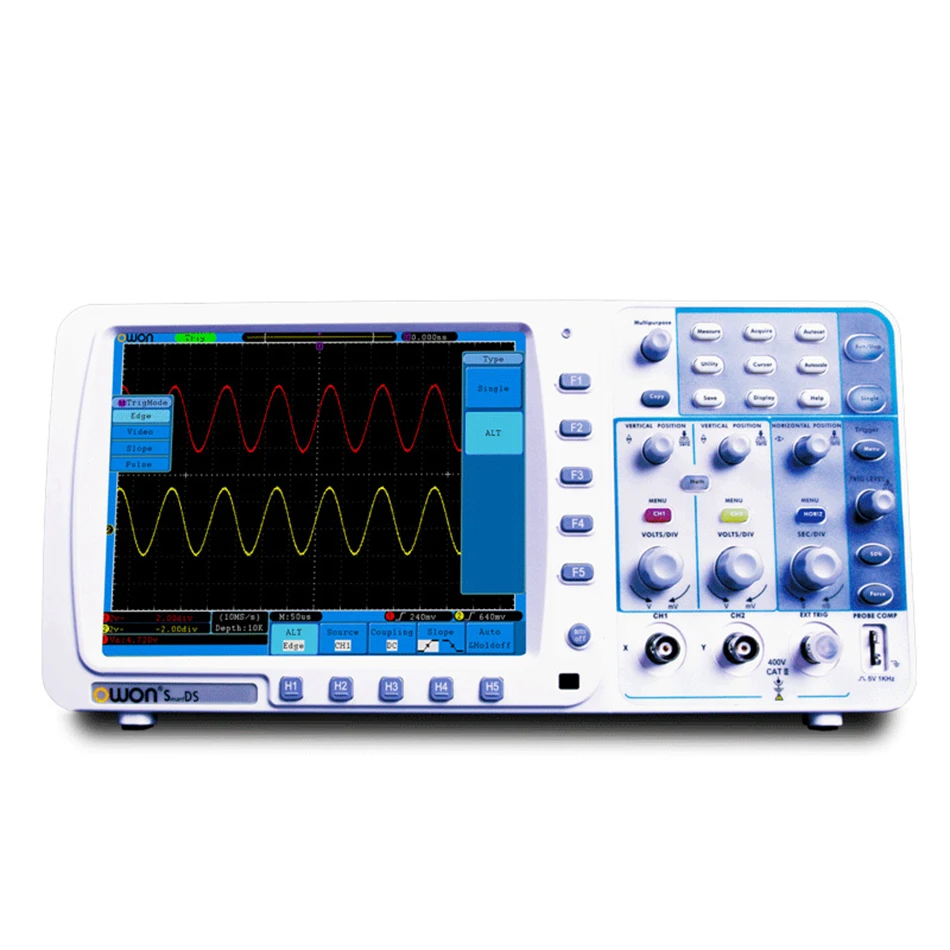 Высокоточный цифровой осциллограф OWON SDS8202 с двумя каналами 200 МГц 2GS/s 10 м длина записи " ЖК-осциллограф