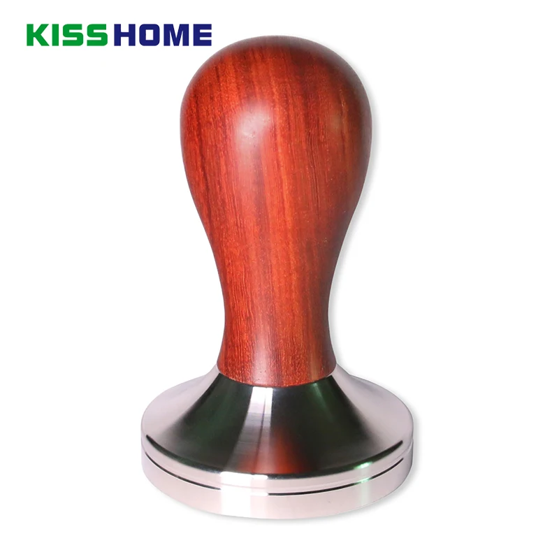 Red Sandalwood Handle Tamper Coffee Powder Hammer 304 Stainless Steel Base 41/49/51/53/57/57.5/58/58.35mm Coffee Accessories Red Sandalwood Handle Tamper Coffee Powder Hammer 304 Stainless Steel Base 41/49/51/53/57/57.5/58/58.35mm Coffee Accessories