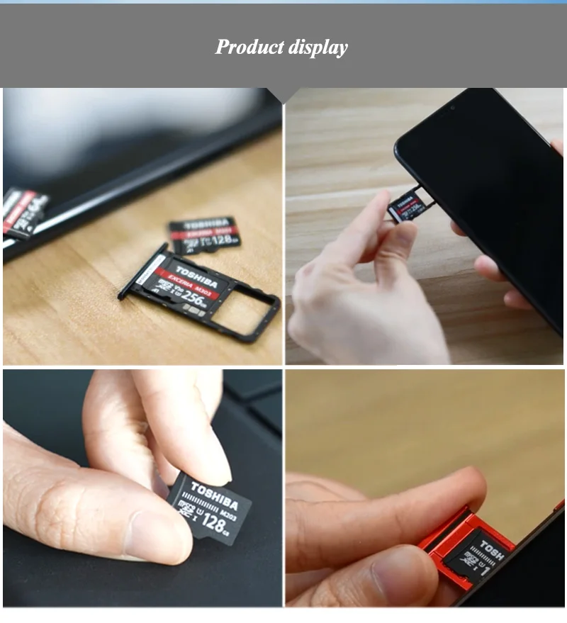 TOSHIBA Micro SD карта класс 10 M203 16 ГБ 32 ГБ Оригинальная карта памяти M303 64 Гб 128 ГБ TF карта до 98 МБ/с./с флеш-карта для телефона