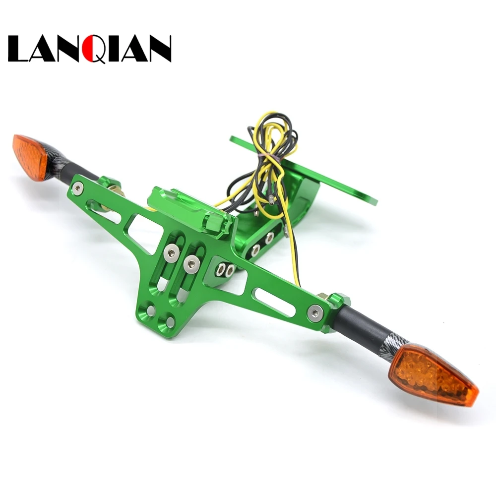 

Motorcycle License Plate Bracket Licence Plate signal lights Frame Number Plate For bmw F800GS F800R F800S F700GS F650GS MT07