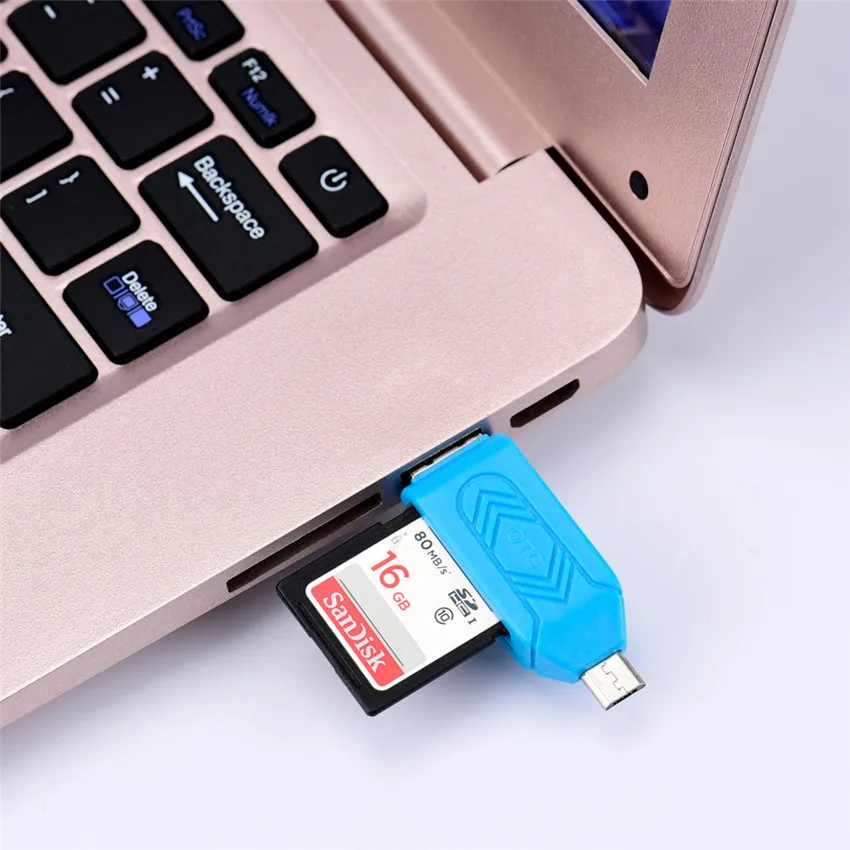 E5 MeCall MINI USB 2,0+ OTG Micro SD/SDXC TF Card Reader адаптер U диска