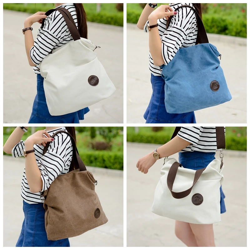 Najtaniej Koreański moda płótno Crossbody torba dla kobiet pojemna torba torebka dorywczo worek torba na ramię tkanina tornister szkolny dziewczyna