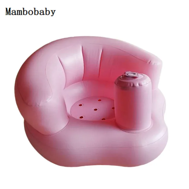 Hot Baby Seat Chair Inflatable Sofa Dining Pushchair Pvc Pink Green Baby Seat Chair Inflatable Sofa Dining Pushchair Pvc Pink Green Bath Seats Infant Portable