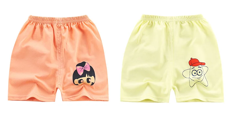 Летние шорты для маленьких мальчиков и девочек; хлопковые шорты ярких цветов; брюки для мальчиков; Детские пляжные шорты; одежда для малышей
