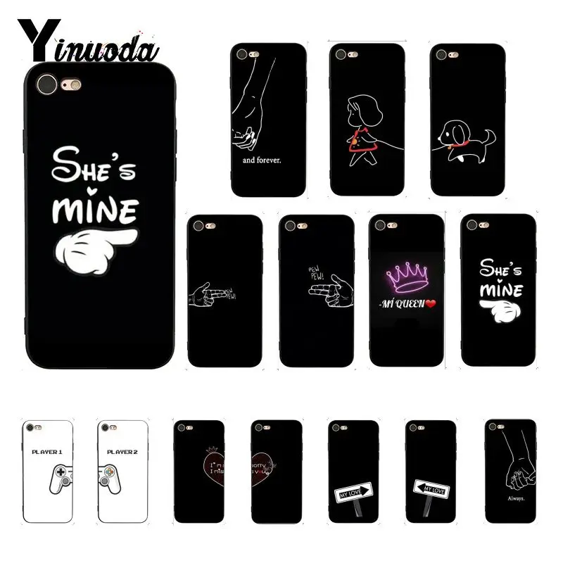 Yinuoda SHE &amp HE IS MINE Customer высококачественный чехол для телефона iPhone 8 7 6 6S Plus X XS MAX 5 5S SE XR
