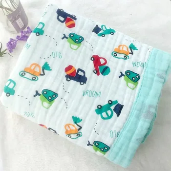 

Bedding Blankets 115*115 CM Six Layer 100% Cotton Muslin Baby Blanket for Newborn Swaddling Super Comfortable