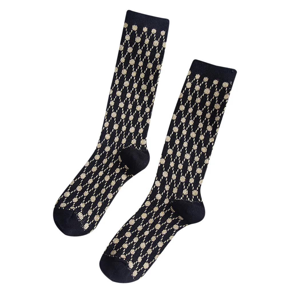 

Hot High Quality 1 Pair Women Girls Multicolors Brown Retro Mid Tube Socks Cotton Sock Fashion Thicken Socks New wholesell Z0307