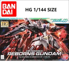Японский Gundam Модель HG 1/144 Reborns GUNDAM 00 Unchained мобильный костюм детские игрушки