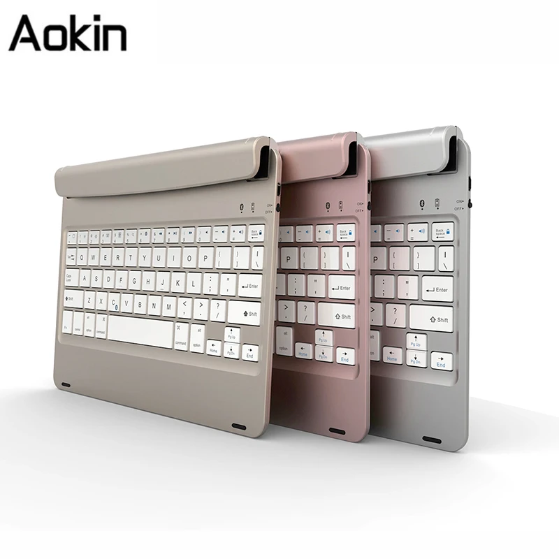 

Ultra Thin Mute Stand Holder Wireless Bluetooth Keyboard For IPad Air 2 ,Ipad Pro 9.7 Tablet Keyboard Smart Full Cover Case