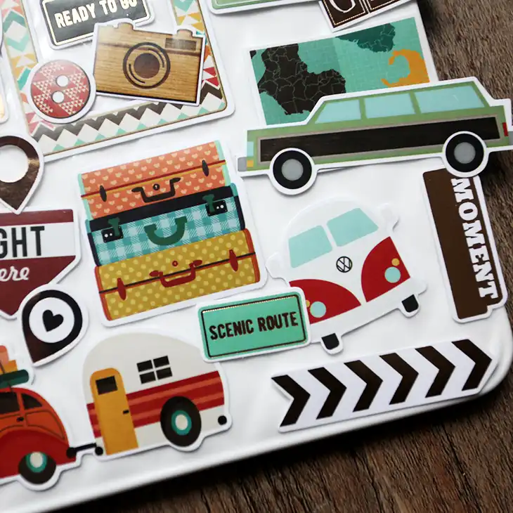 Travel Paper Stickers For Scrapbooking Happy Planner Card Journal Making 65pcs