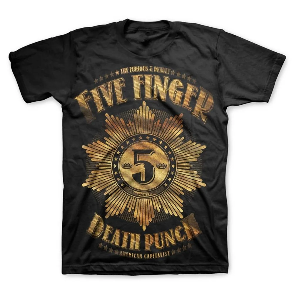 Five Finger Death-5 Знак Футболка Хлопок майка лозунги индивидуальные футболки для mens