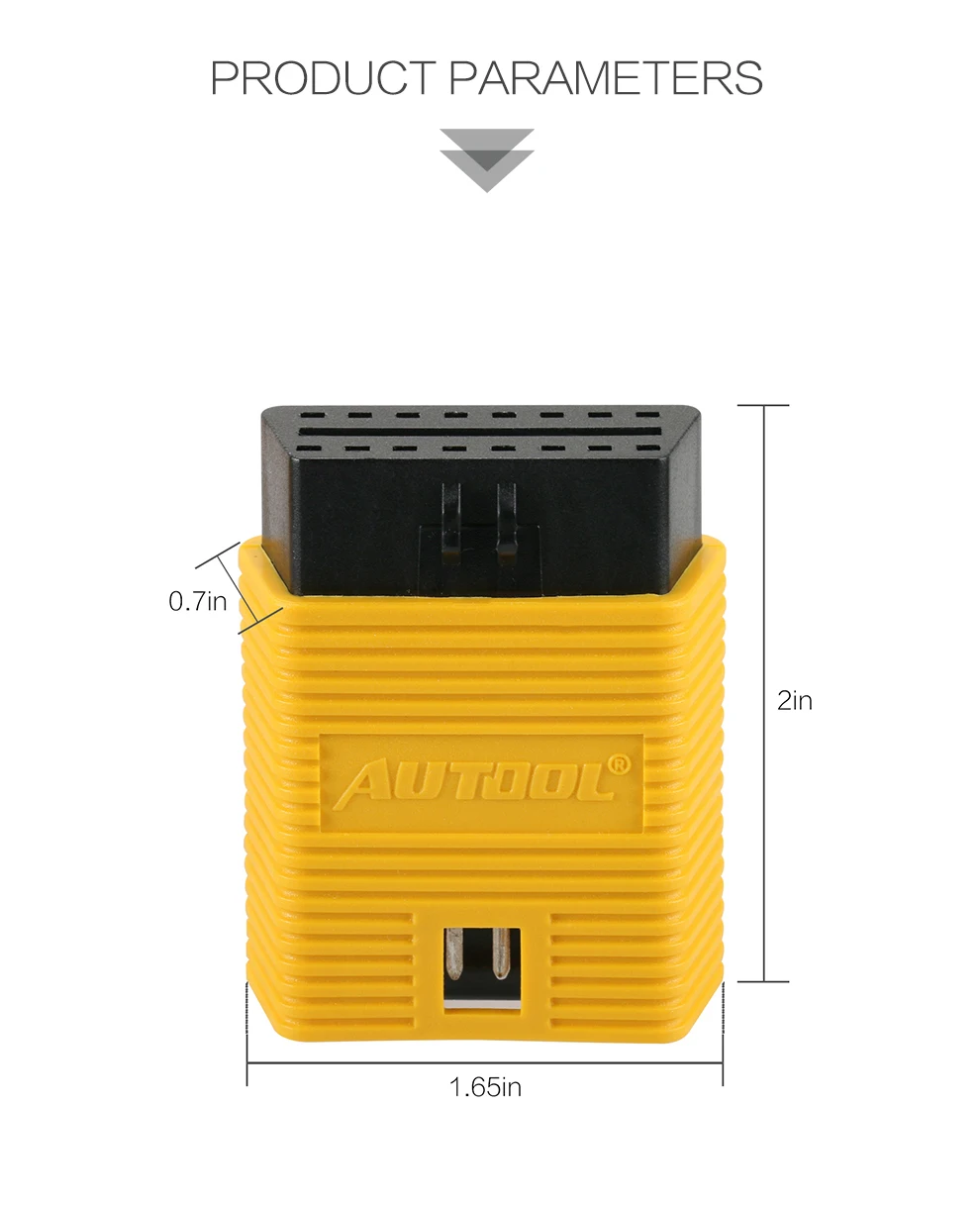 AUTOOL автомобильный OBD2 разъем удлинитель адаптер Авто OBD 2 расширение OBD 16Pin подключения части для Univeral OBDII ELM327 сканер адаптация