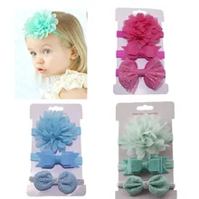 3pcs Baby Girls Flower Headbands FOE Elastic Hair bands Bowknot Ribbon bows Headband Hair Ties Headwear цена 3pcs Baby Girls Flower Headbands FOE Elastic Hair bands Bowknot Ribbon bows Headband Hair Ties Headwear цены онлайн