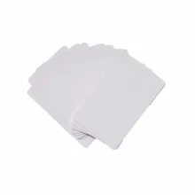 10 шт./лот 0,45 мм Лидер продаж пустые двухсторонние печатные струйные ПВХ карты с глянцевой отделкой печати epson или canon принтеры