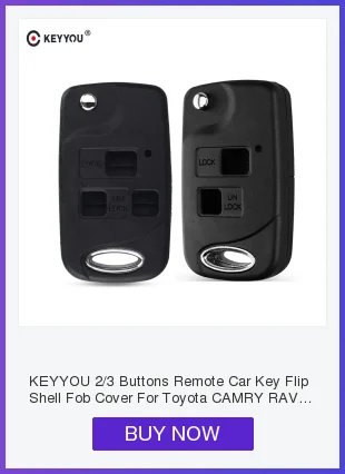 KEYYOU 2BT TOY41/TOY43/TOY47/TOY48 дистанционный ключ-брелок от машины чехол оболочка для Toyota Camry Rav4 Corolla Prado Yaris Tarago Cruiser Land