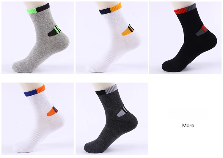 5 пар/лот носки оптом мужские хлопковые спортивные носки для занятий на открытом воздухе походные баскетбольные Носки мужские высокого качества размер(7-12