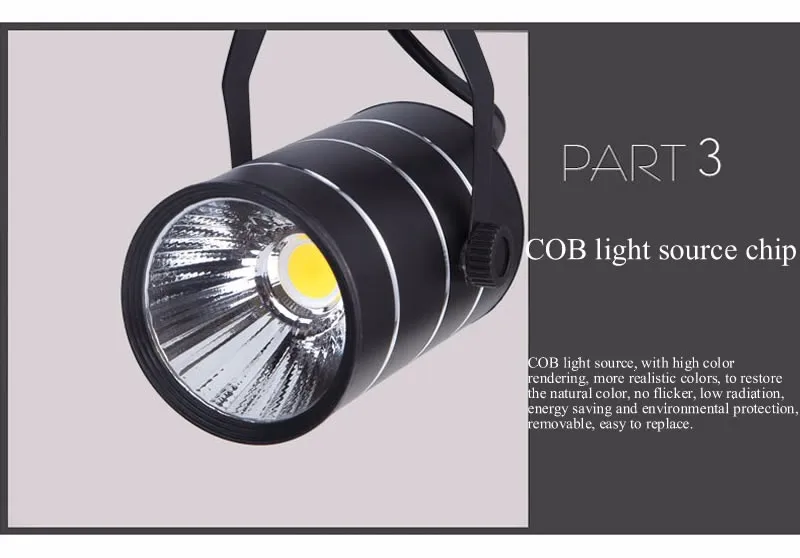 COB Светодиодный фонарь 9 Вт 12 Вт Светодиодный светильник Прожектор Лампа AC 85-265 в 60 угол светодиодный фонарь
