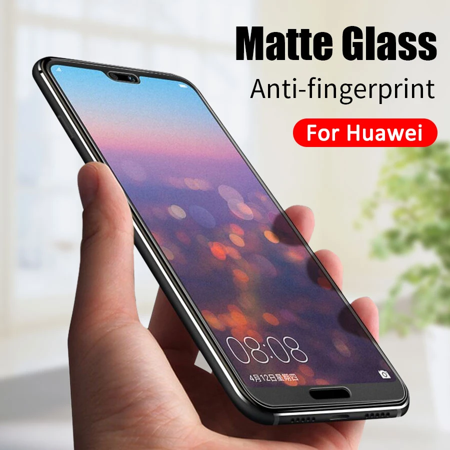 

Matte Frosted Tempered Glass for Huawei P20 Pro P30 Lite Nova 3 3i P Smart Plus 2019 Honor Play 8X 9X Screen Protector Film
