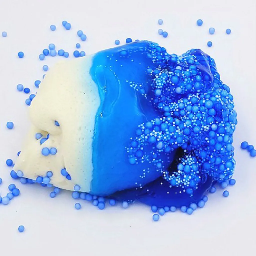 Глинистые шламы DIY Мягкий хлопок облако слизь красивые Цвет губка для смешивания
